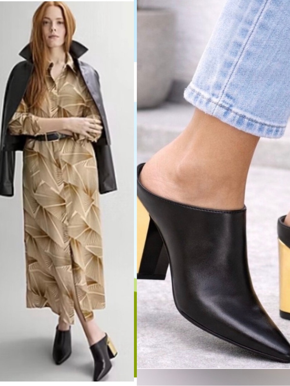 NWT Worthington Black Nelda Mules Size 8-1/2